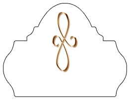 DARAY L 601 CP WT Copper Scroll White Background copy